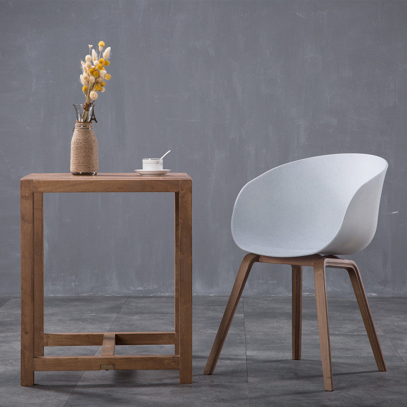Solid wood qualwood Nordic modern minimalist Personality Fashion Armrest Coffee Chair Dining Chair Computer Chair Casual Chair