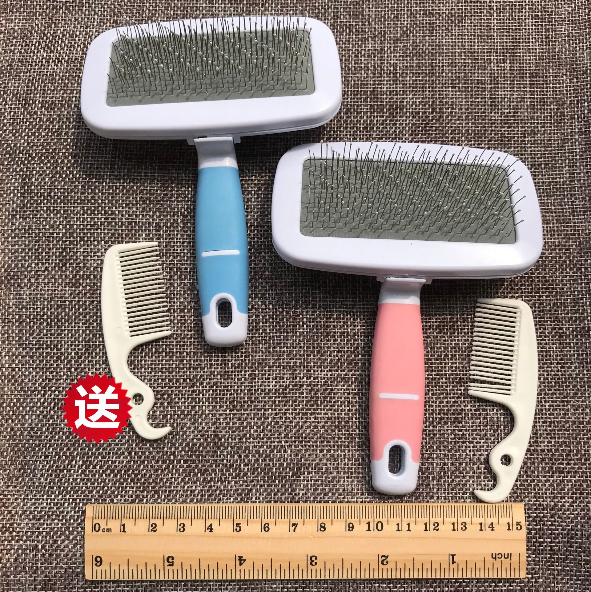 Rabbit Comb Comb Rabbit Fur Pet Special Needle Comb Pituitary Ear Rabbit Rabbit Dutch Pig Dragon Cat Sanitary Cleaning Supplies