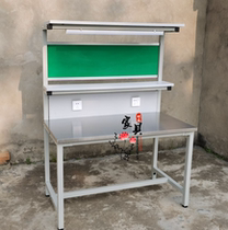 Customized stainless steel workbench heavy workshop factory assembly line assembly maintenance inspection table with lights
