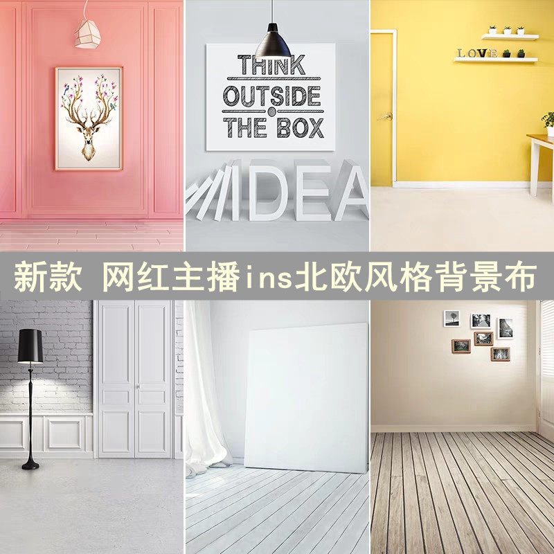 Photo background cloth Taobao shop anchor net red live ins Nordic style photo studio simple children's 3D curtain