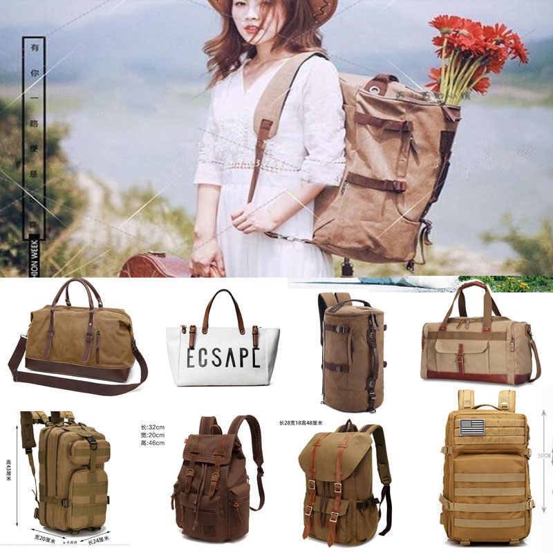 2019 new outdoor travel wedding photography props travel bag backpack photo studio Korean photo theme props