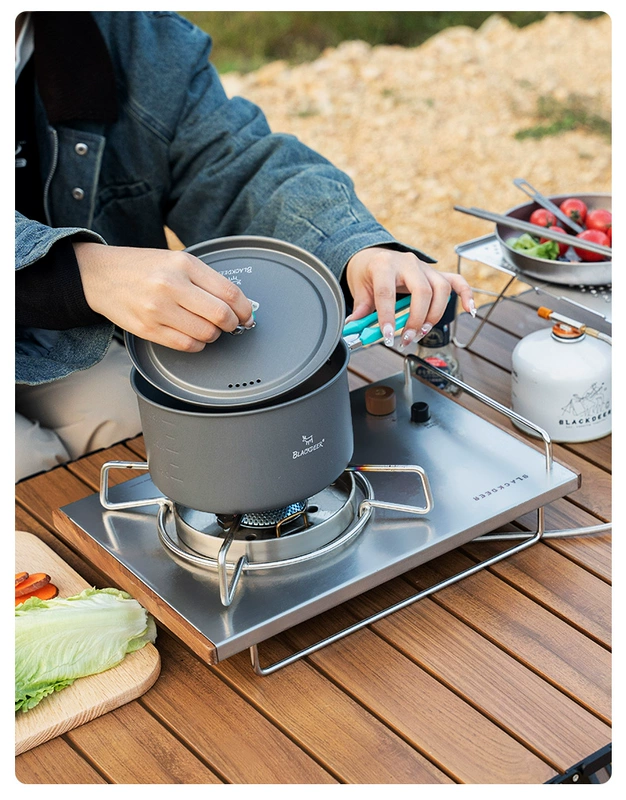 dụng cụ nấu ăn BLACKDEER Hươu Đen Ngọn Lửa Cháy Chống Gió Lò Cắm Trại Dã Ngoại IGT Bàn Bếp Gas Để Bàn Cassette Bếp lò nướng nấu ăn nồi nấu ăn cắm trại