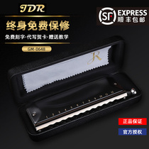 JDR jiadrui GM-0648 harmonica 12 hole C tune adult beginner practice performance harmonica