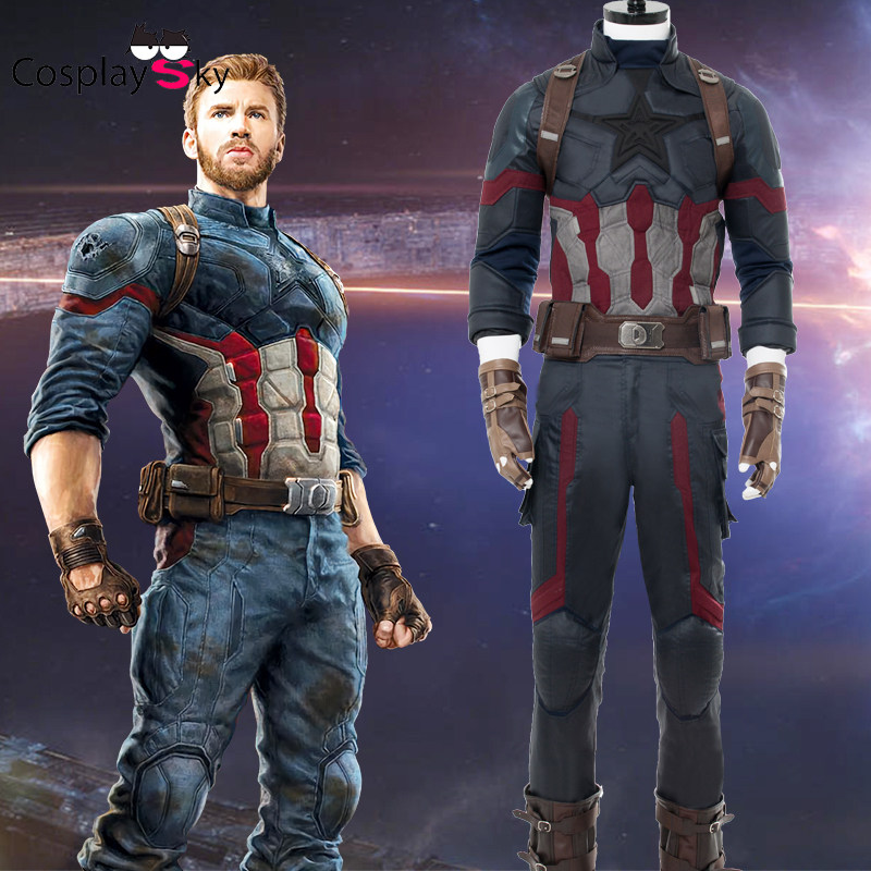 The Avengers League 3: Infinity War cos US Captain Cosplay Costume Comeback 3 COS
