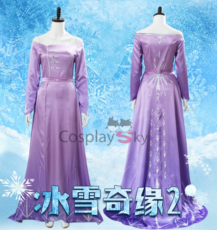 Băng và tuyết 2 quần áo Aisha phòng ngủ váy hồng Aisha váy công chúa cosplay cosplay - Cosplay