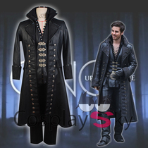 In Stock Fairy Tale Town Hook Captain Cosplay Clothing Set Captain Hook Iron Hook