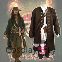 Caribbean Pirates Cos Jack Captain Cos Costume Full cosplay costumes Halloween pirates convince men