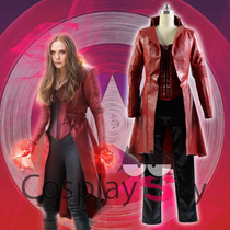 Spot Captain America 3 Scarlet Witch Full cosplay Costume Avengers 2 Scarlet Witch