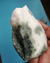 Duyu raw stone natural Nanyang Dushan jade permeable white bare stone wool 210g H 2