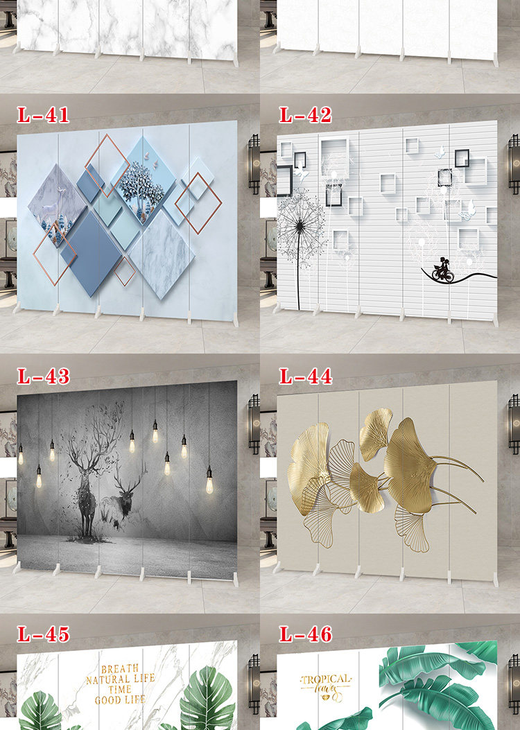 ширма 简易屏风隔断墙板自装办公室可移动折叠简约饭店客厅遮挡活动折屏 Other