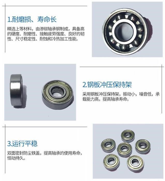 Twist xe ba bánh ván trượt bánh xe đẩy phụ kiện sức sống hội đồng quản trị trượt băng trượt patin 608zz giày patin cho bé