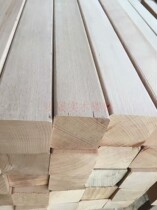 European beech wood square column white stubble 6 solid wood staircase column handrail elbow General column drying splicing material