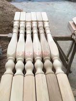 European beech Small column large column square column white stubble No. 4 drying material solid wood handrail column balcony window etc.