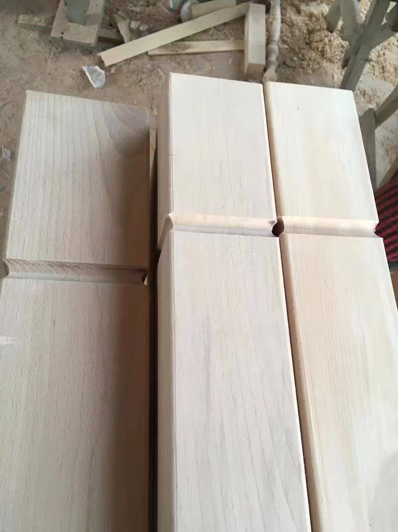 Beech wood square column size specifications customizable solid wood square column flower type stair post 10 points