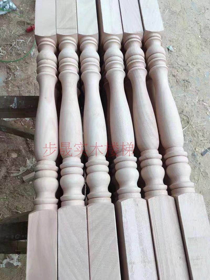 No Redwood small column large column White stubble Pump Type 3 solid wood stair column railing log Unwet material