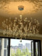 French-Style Living Room Crystal Chandelier, Light Luxury, Romantic and High-End, Dining Room, Bedroom, Starry Sky, Firefly Light Cube Lighting