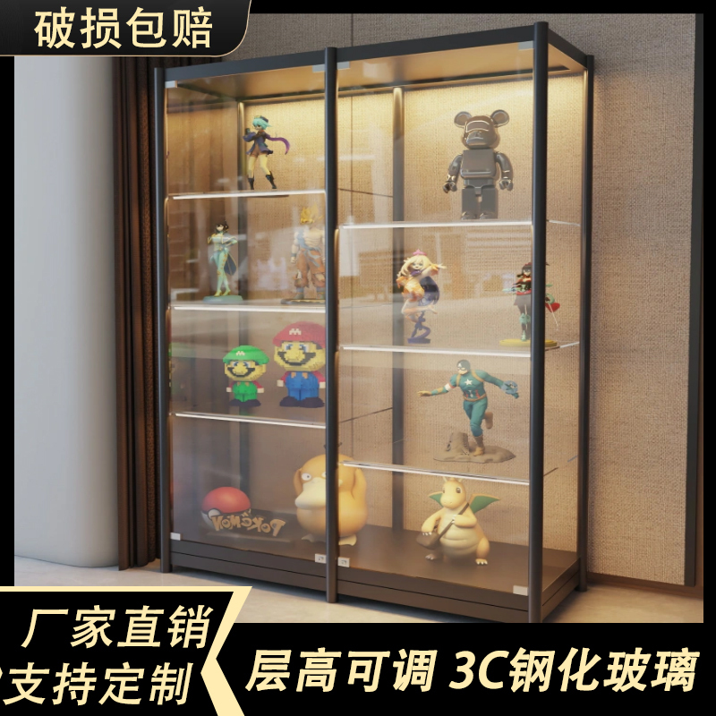 Hand-Made Model Lego Display Cabinet, Transparent Glass Toy Display Cabinet, Household Shelf, Building Block Glass Display Cabinet Hand-Made Model Lego Display Cabinet, Transparent Glass Toy Display Cabinet, Household Shelf, Building Block Glass Display Cabinet