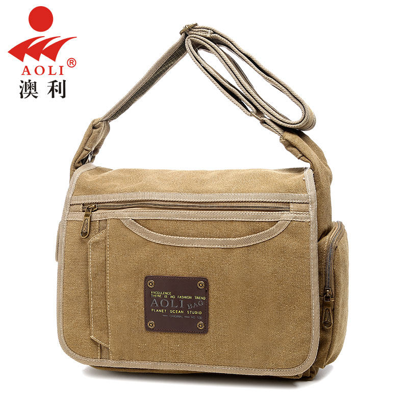 Man Bag Bag Sails Buns Bag Men Universal Bag Single Shoulder Bag Retro Casual Bag Multifunction Outdoor Tide Pack New Slanted Satchel Bag
