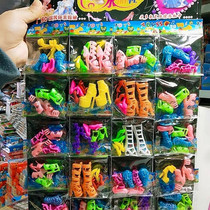 Crystal shoes high heels fish mouth shoes universal childrens house toys shoes Barbie doll shoes