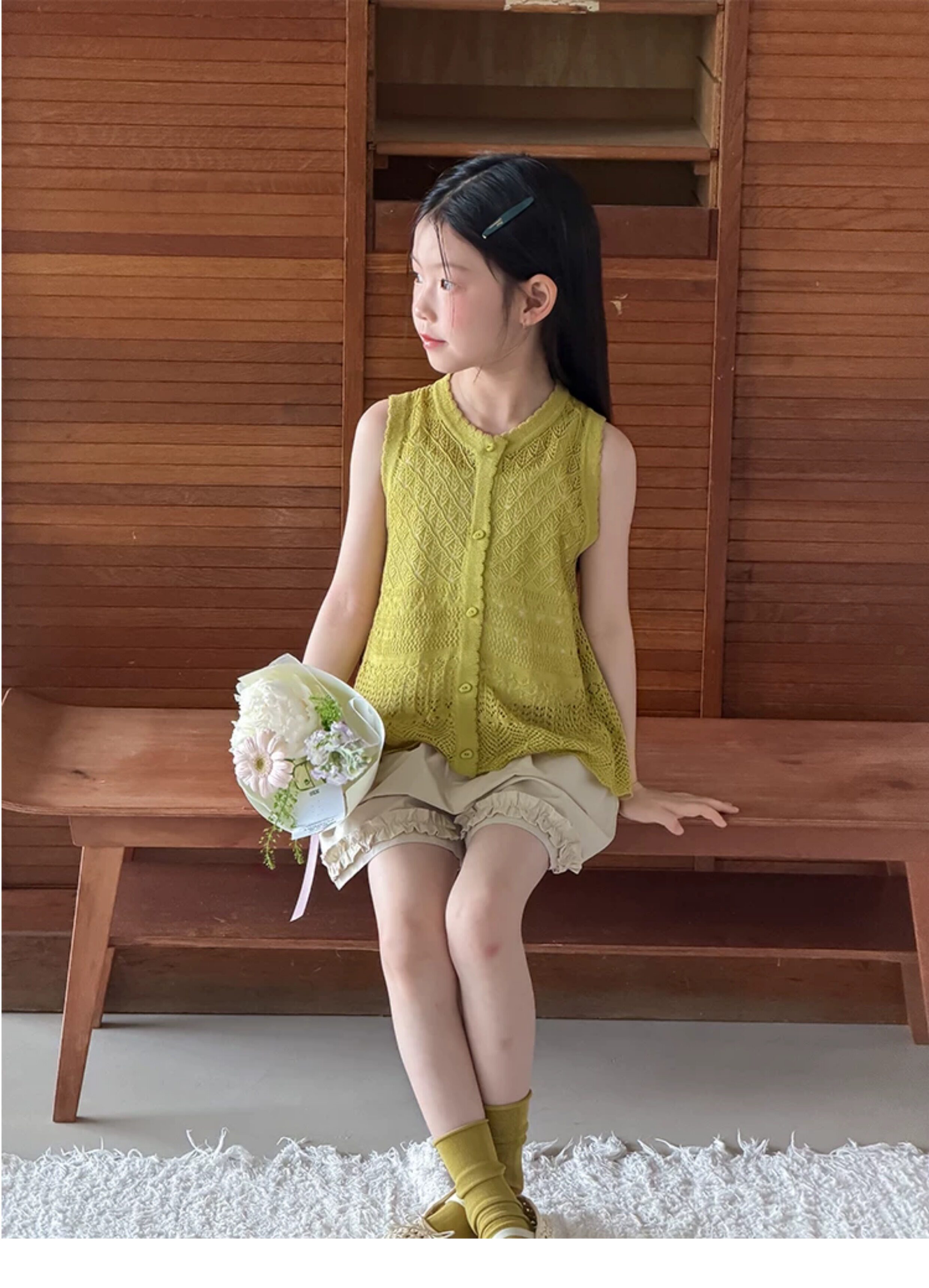 女童夏季花边纯棉短裤儿童百搭甜美可爱清爽阔腿裤宝宝五分裤子潮 — 19