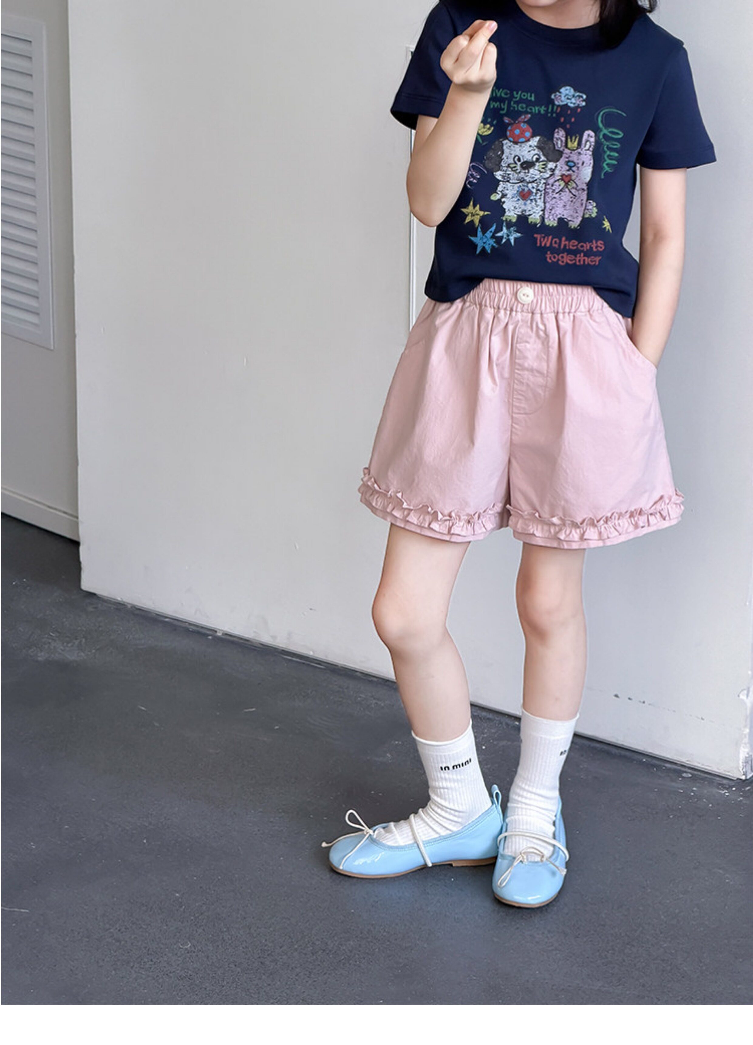 女童夏季花边纯棉短裤儿童百搭甜美可爱清爽阔腿裤宝宝五分裤子潮 — 21