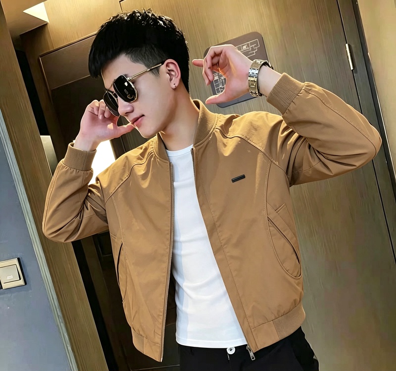 High-End Men's Jacket, Trendy Baseball Collar, Thin Top, 2026 New Spring and Autumn Casual Trendy Brand Workwear Jacket High-End Men's Jacket, Trendy Baseball Collar, Thin Top, 2026 New Spring and Autumn Casual Trendy Brand Workwear Jacket