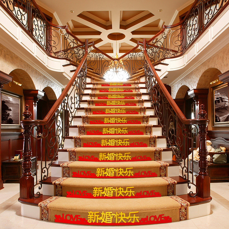 Wedding Wedding Wedding room decoration decoration Small Hi word escalator Hi corridor stairs Hi wedding supplies