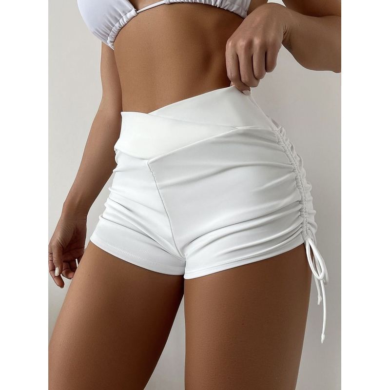 Women's Swim Trunks, New Style, Side Tie Bikini, High Waist, Tummy Control, Anti-Exposure, Butt-Lifting, Four-Corner Shorts for Rafting and Surfing Women's Swim Trunks, New Style, Side Tie Bikini, High Waist, Tummy Control, Anti-Exposure, Butt-Lifting, Four-Corner Shorts for Rafting and Surfing