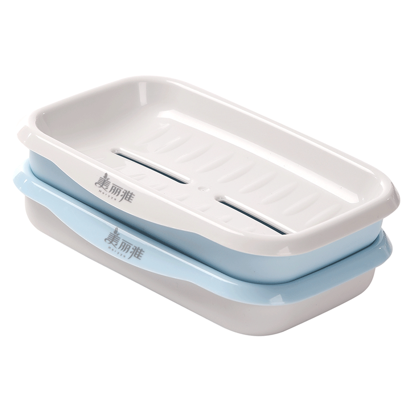 Beautiful Elegant Jumbo Soap Box Children White Drain Increased Double Drain Large Canal Soap Box Fixed soap-Taobao