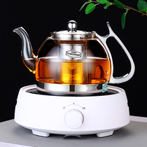 Induction cooker tea maker black tea heat-resistant glass teapot filter bubble teapot kettle electric pottery stove cooking teapot set