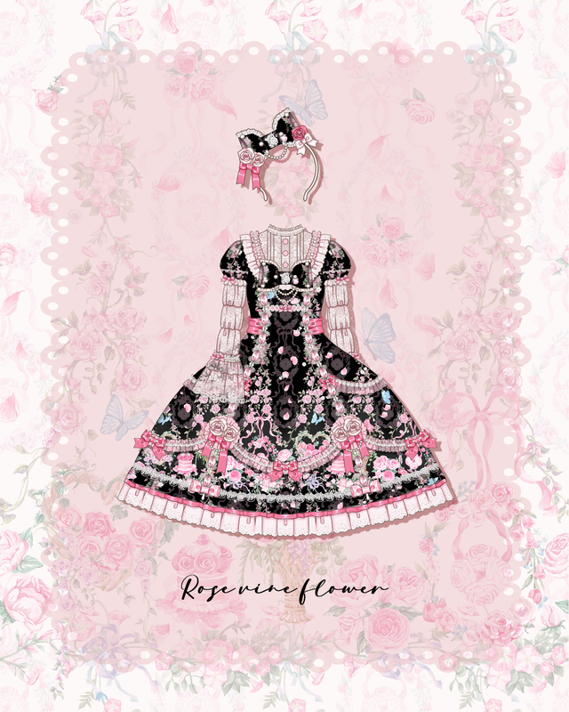 Cat Magician ·Flower Wall【Eternal Vow】Lolita Cat Magician ·Flower Wall【Eternal Vow】Lolita