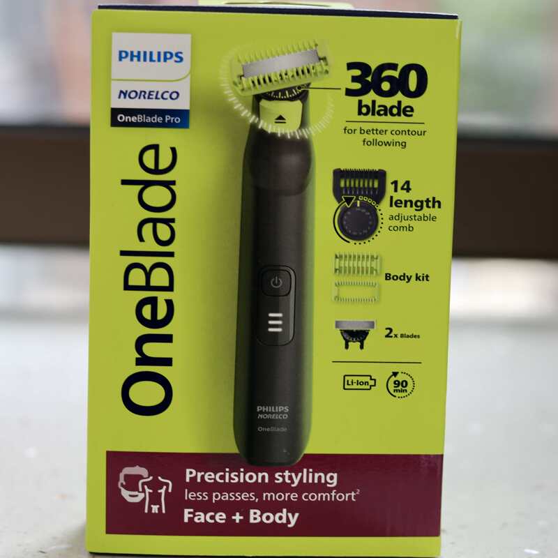 Philips Electric Shaver Set Full Body Hair Trimmer 14-Level Precision Trimming Comb Q P6542/70