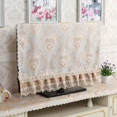 High-end hanging TV set European lace 42 inch 55 inch TV dust cover TV cabinet cover 65 surface