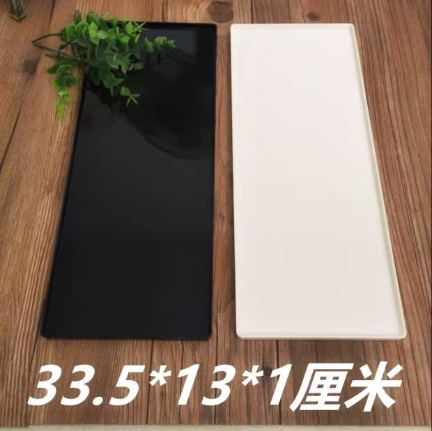 Khay bánh mì khay gỗ trưng bày khay trưng bày hình chữ nhật tấm bánh tráng miệng bánh ngọt tráng miệng mousse nhựa khay - Tấm khay trà gỗ chạm khắc