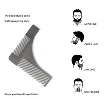 Spot Exit European and American BARBER shaving service styling temples corner beard contour Hu shall comb