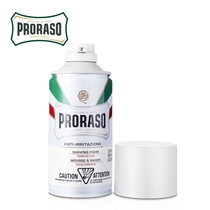 Italian Proraso Mens Oatmeal Green Tea Shaving Foam Cream to Soften Beards 300ML