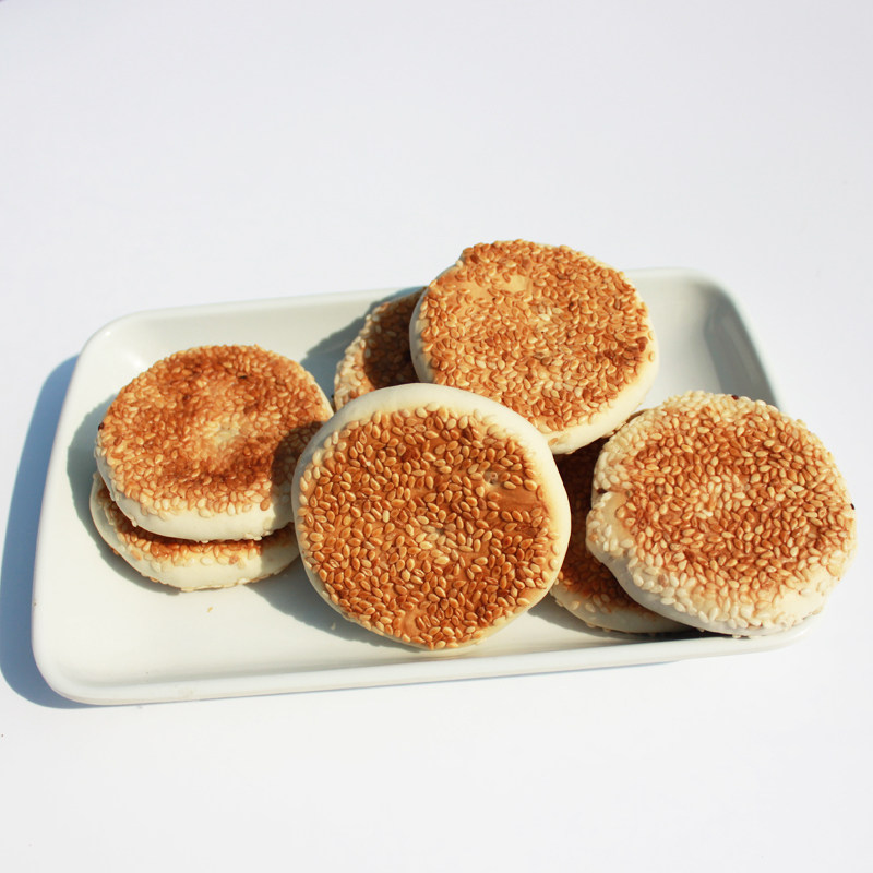 Hubei specialty Yellowstone Harbour cake Sesame traditional old handmade cuisine pastries half a pound of 6 bags