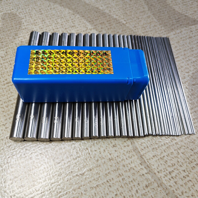 Stainless Steel Solid Wire Core Chain Rod for Making Gold and Silver Wire Loops, 15cm and 25cm for Goldsmithing and Forming