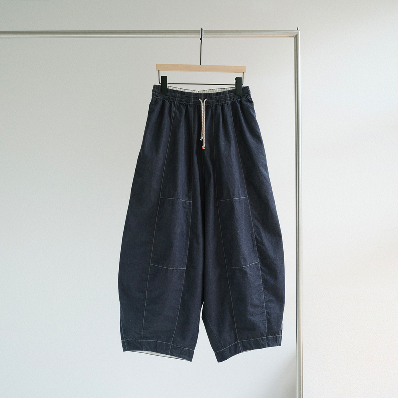 Donli·Minimalist Relaxed Cotton-Linen Silk Washed Balloon Patch Jeans