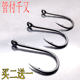 Imported Qianyou barbed fishhook crucian carp hook crooked mouth thin strip hook rubber anti-cut line circle fishhook