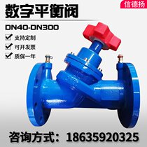 Digital lock balance valve static dynamic flow valve SP45F-16 threaded flange connection ductile iron 80