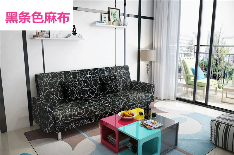 sofa vải hiện đại nhà đơn hộ gia đình sau ba đơn giản nhỏ quán cà phê thời trang phần nhỏ bốn người - Ghế sô pha