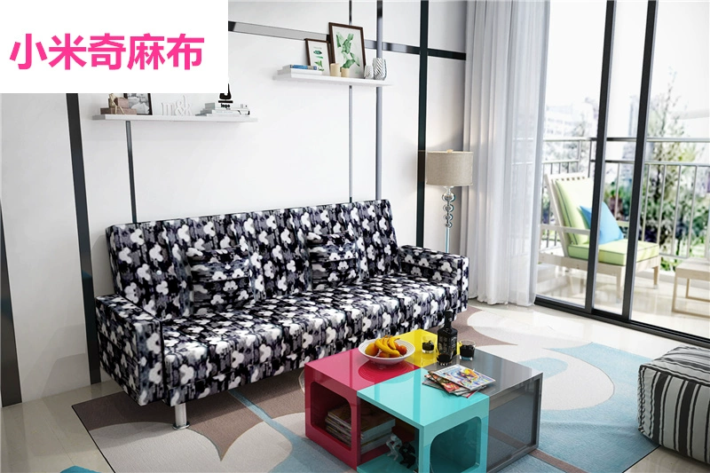 sofa vải hiện đại nhà đơn hộ gia đình sau ba đơn giản nhỏ quán cà phê thời trang phần nhỏ bốn người - Ghế sô pha