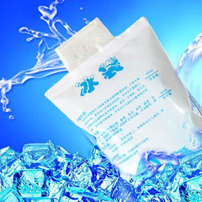 Water injection ice bag 400ml aquatic products refrigerated cold transport fresh cold compress bag ice bag anti fever cooling heatstroke prevention repeated ice compress