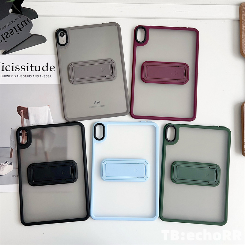 Suitable for iPad Mini6 Tablet Protective Case Stand Skin-Friendly Matte Air6 5 4 10.9inch Hard Bottom Soft Edge Case Pro 11inch 2024 Simple iPad 10 9 8 7