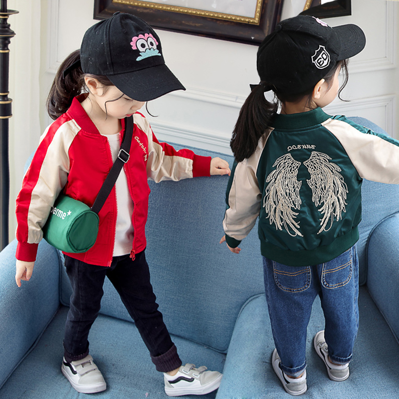 Next inss baby jacket 2022 spring and autumn new girls Korean version of the Western style jacket children's baseball clothing trend