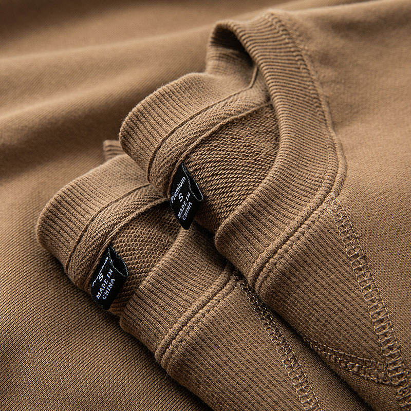 Comfortable to be sure to have a Mokcolor 340g heavy pound pure cotton cover headshirt loose casual upper spring and autumn men and women