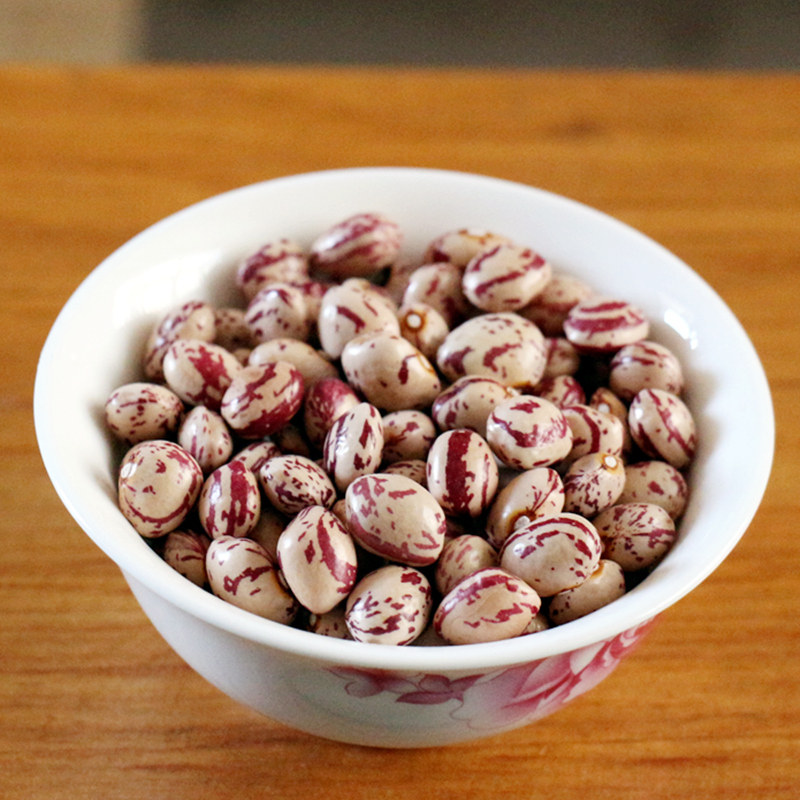Yunnan Specii Flowers beans Brass beans Bulk Big Sparrow Egg Beans Round Grain Plateau Kidney Beans Farmyard 5 Valley pure and full 500g