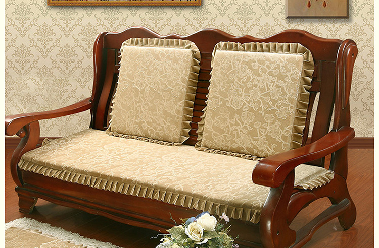 Mới sofa gỗ đệm ấm đỏ sofa gỗ đệm liên kết ghế liên bang đệm chống trượt sofa gỗ đệm mùa đông đệm da cho ghế gỗ