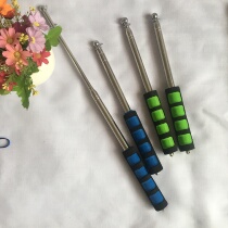 Stainless steel flagpole outdoor handheld guide flagpole guide Spring Tour small flagpole telescopic stretch pole